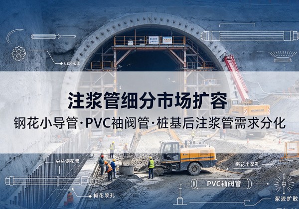 临沭注浆管细分市场扩容，隧道钢花小导管、PVC 袖阀管、桩基后注浆管需求分化